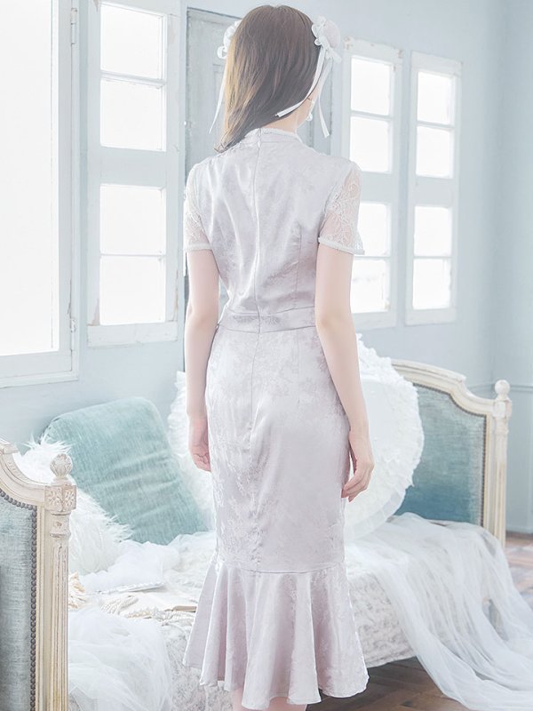 画像15: 【SALE!!】【即日発送】【ハロウィン】 マーメイドレースチャイナ 【コスプレ2点セット】【S-Lサイズ/3カラー】(SE01YN-W)[OF01]