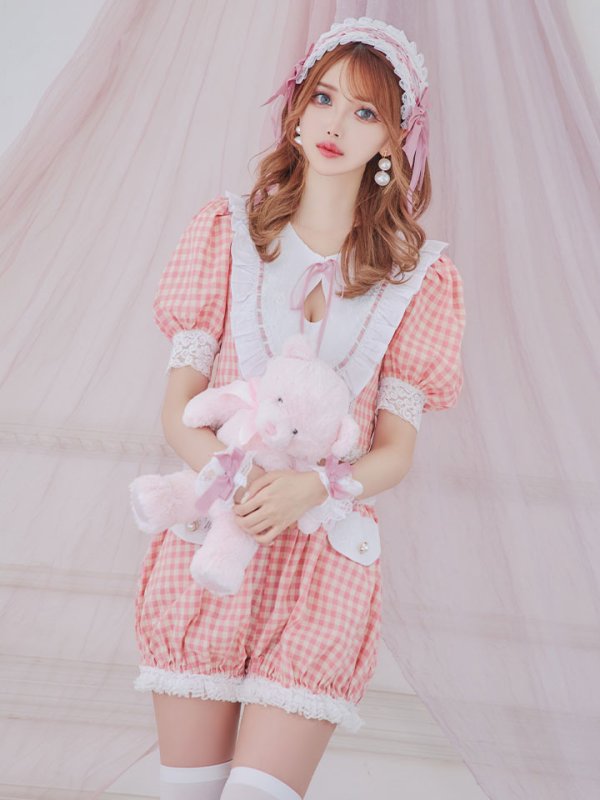 画像13: 【SALE!!】【即日発送】【ハロウィン】 ギンガムロリータベビー 【コスプレ5点セット】【S-Mサイズ/1カラー】[OF01]