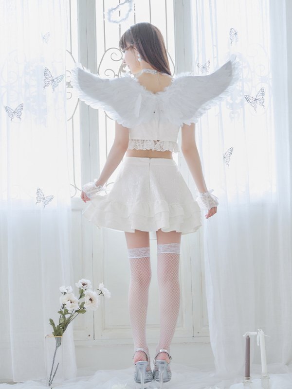 画像14: 【ハロウィン】セクシー天使セットアップ【コスプレ7点セット】【XS-Lサイズ/1カラー】[HC03-H]