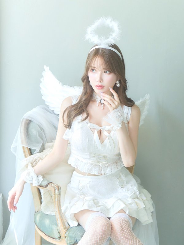 画像8: 【ハロウィン】セクシー天使セットアップ【コスプレ7点セット】【XS-Lサイズ/1カラー】[OF04-H]