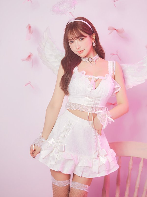 画像16: 【ハロウィン】セクシー天使セットアップ【コスプレ7点セット】【XS-Lサイズ/1カラー】[OF04-H]