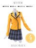 画像21: 【即日発送】【ハロウィン】 韓国風JK制服 【コスプレ4点セット】【S-Lサイズ/1カラー】[YMT]