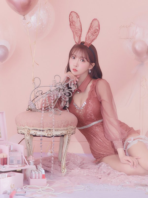 画像13: 【ハロウィン】 レースバニーオールインワン 【コスプレ5点セット】【S-Lサイズ/3カラー】[OF04]