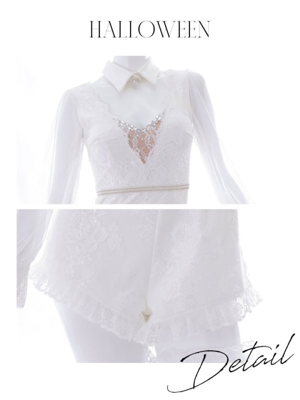 画像39: 【ハロウィン】 レースバニーオールインワン 【コスプレ5点セット】【S-Lサイズ/3カラー】[OF04]