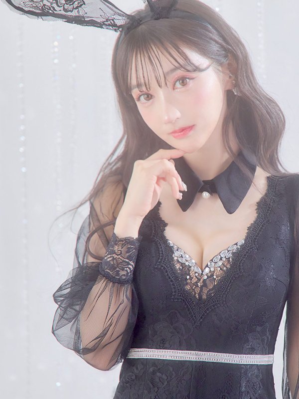 画像29: 【ハロウィン】 レースバニーオールインワン 【コスプレ5点セット】【S-Lサイズ/3カラー】[OF04]