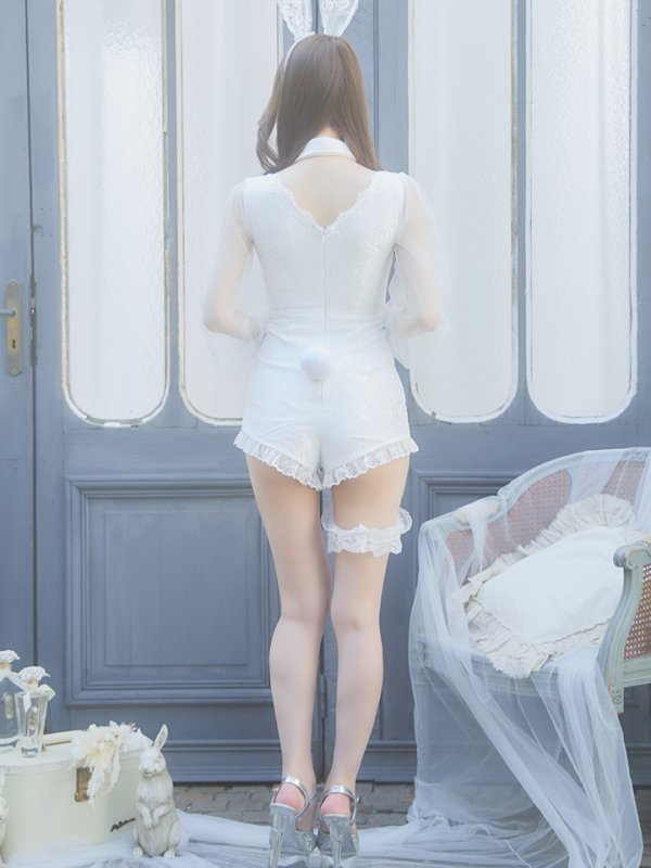 画像15: 【ハロウィン】 レースバニーオールインワン 【コスプレ5点セット】【S-Lサイズ/3カラー】[HC03]