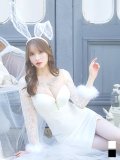 【即日発送】【ハロウィン】 ビジューバニーワンピース 【コスプレ4点セット】【S-Lサイズ/2カラー】[YMT]