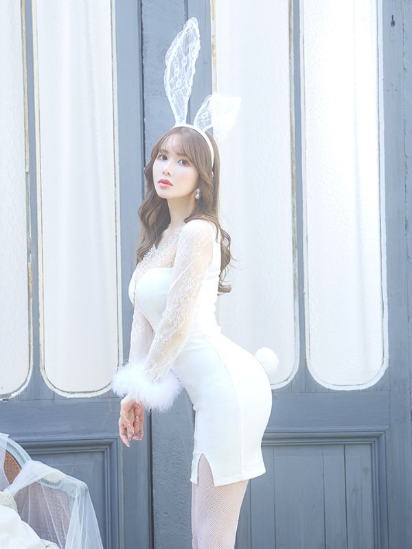 画像9: 【SALE!!】【即日発送】【ハロウィン】 ビジューバニーワンピース 【コスプレ4点セット】【S-Lサイズ/2カラー】[OF01]