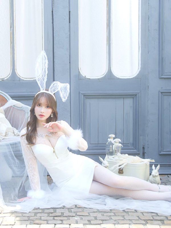 画像13: 【SALE!!】【即日発送】【ハロウィン】 ビジューバニーワンピース 【コスプレ4点セット】【S-Lサイズ/2カラー】[OF01]