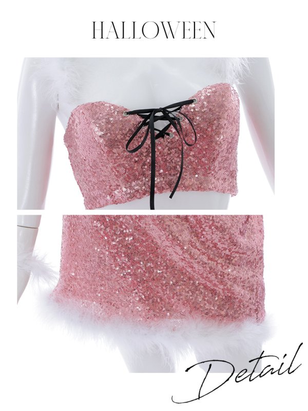 画像29: 【SALE!!】【即日発送】【ハロウィン】スパンコールセットアップバニー 【コスプレ6点セット】【S-Mサイズ/3カラー】[OF01]