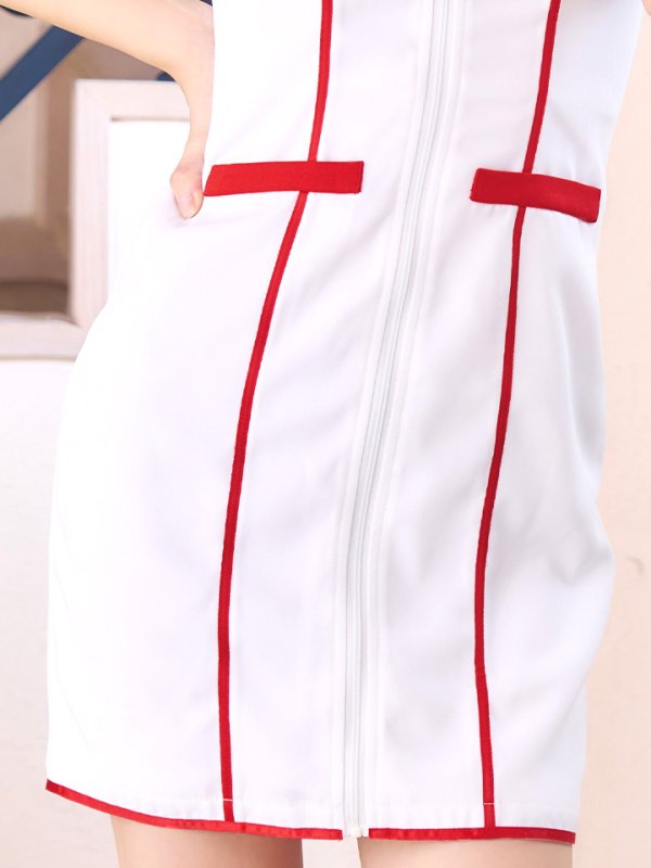 画像18: 【ハロウィン】 ジップナース 【コスプレ4点セット】【S-Mサイズ/1カラー】(CH01)[OF03]