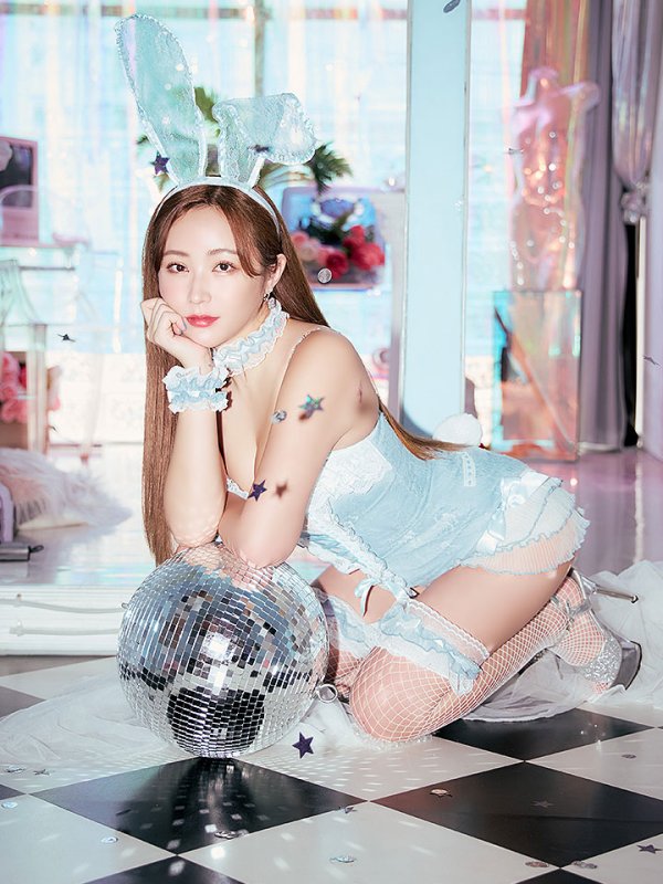 画像12: 【即日発送】【ハロウィン】パールチェーンレースバニーガール【コスプレ7点セット】【S-Lサイズ/3カラー】[OF01]