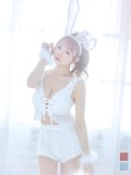 【即日発送】【ハロウィン】 フリルレースバニーセットアップ 【コスプレ6点セット】 【S-Mサイズ/3カラー】[YMT]