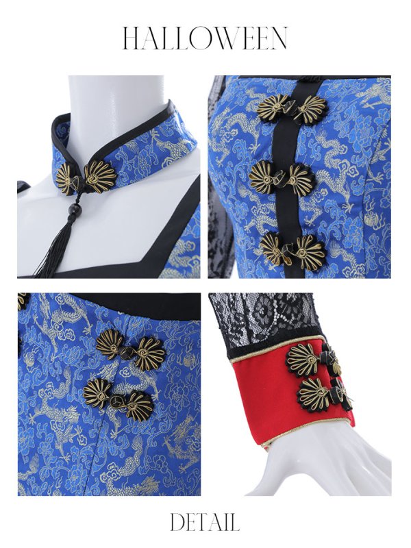 画像24: 【SALE!!】【即日発送】【ハロウィン】 緩苺ちゃん着用 セットアップキョンシー【コスプレ5点セット】【S-Mサイズ/1カラー】(SE01YN)[HC02]