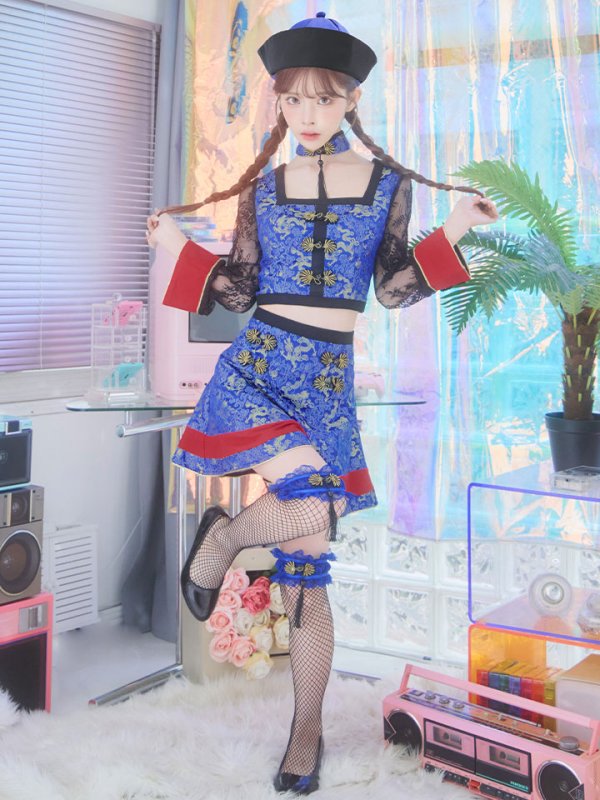 画像17: 【SALE!!】【即日発送】【ハロウィン】 緩苺ちゃん着用 セットアップキョンシー【コスプレ5点セット】【S-Mサイズ/1カラー】(SE01YN)[HC02]