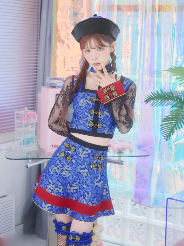 画像18: 【SALE!!】【即日発送】【ハロウィン】 緩苺ちゃん着用 セットアップキョンシー【コスプレ5点セット】【S-Mサイズ/1カラー】(SE01YN)[HC02]