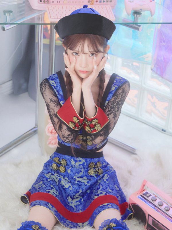 画像8: 【SALE!!】【即日発送】【ハロウィン】 緩苺ちゃん着用 セットアップキョンシー【コスプレ5点セット】【S-Mサイズ/1カラー】(SE01YN)[HC02]