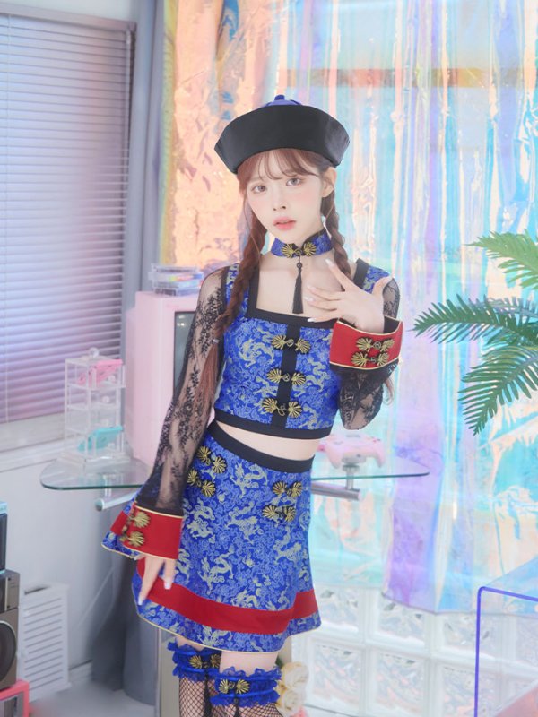 画像13: 【SALE!!】【即日発送】【ハロウィン】 緩苺ちゃん着用 セットアップキョンシー【コスプレ5点セット】【S-Mサイズ/1カラー】(SE01YN)[HC02]