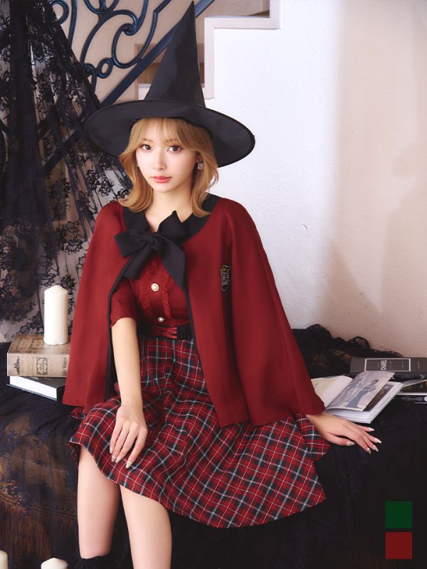 画像3: 【SALE!!】【ハロウィン】 魔法学校制服 【コスプレ3点セット】【S-Mサイズ/2カラー】[OF01]