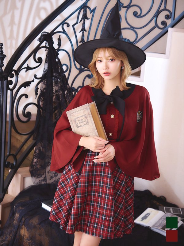 画像4: 【SALE!!】【ハロウィン】 魔法学校制服 【コスプレ3点セット】【S-Mサイズ/2カラー】[OF01]