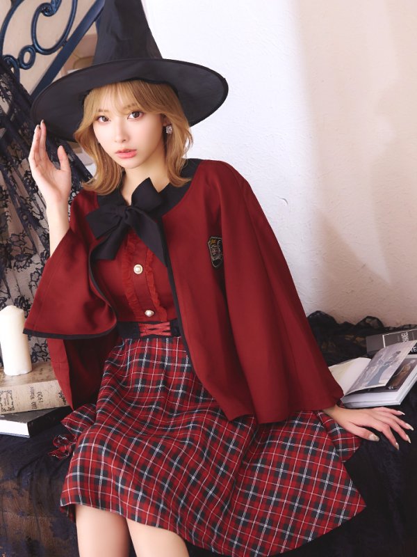 画像8: 【SALE!!】【ハロウィン】 魔法学校制服 【コスプレ3点セット】【S-Mサイズ/2カラー】[OF01]