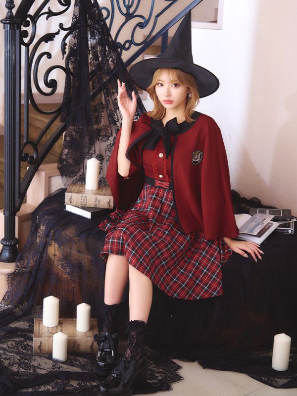 画像12: 【SALE!!】【ハロウィン】 魔法学校制服 【コスプレ3点セット】【S-Mサイズ/2カラー】[OF01]
