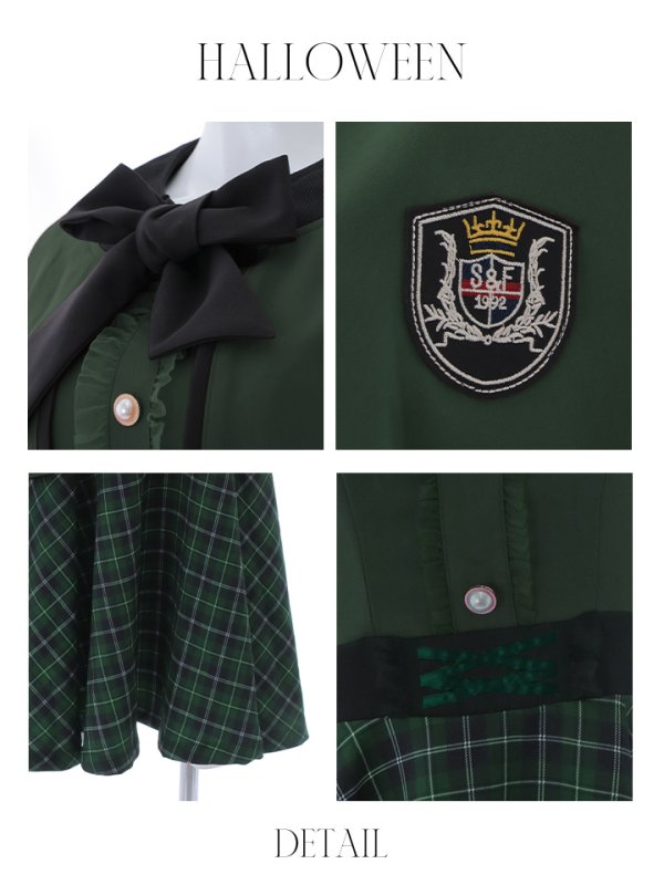 画像28: 【SALE!!】【ハロウィン】 魔法学校制服 【コスプレ3点セット】【S-Mサイズ/2カラー】[OF01]
