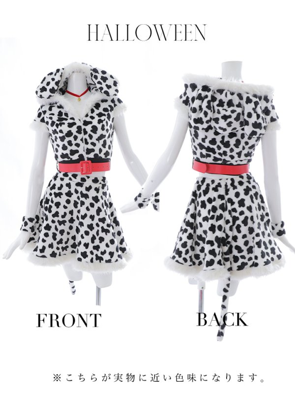 画像11: 【SALE!!】【即日発送】【ハロウィン】ダルメシアンセットアップ【コスプレ6点セット】【S-Lサイズ/1カラー】[OF01]
