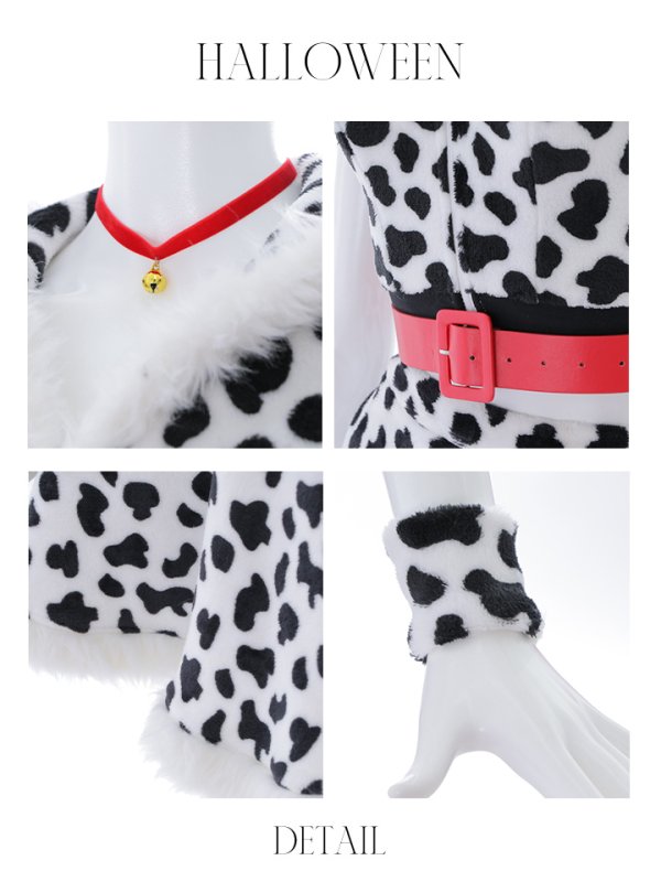 画像13: 【SALE!!】【即日発送】【ハロウィン】ダルメシアンセットアップ【コスプレ6点セット】【S-Lサイズ/1カラー】[OF01]