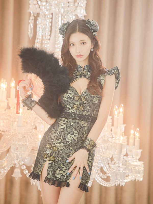 画像12: 【即日発送】【ハロウィン】 スリットミニチャイナ 【コスプレ3点セット】【XS-Lサイズ/3カラー】(SE01YN)[OF04]