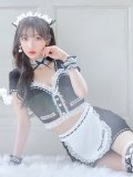 【即日発送】【ハロウィン】キャットメイドセットアップ【コスプレ6点セット】【S-Mサイズ】【YMT】