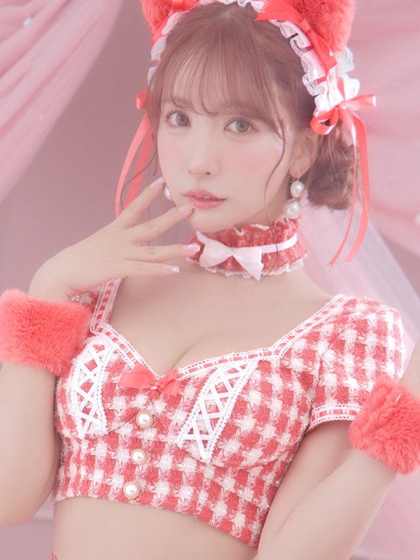 画像21: 【SALE!!】【即日発送】【ハロウィン】ツイードキャットセットアップ 【コスプレ6点セット】 【XS-Mサイズ/4カラー】[OF04]