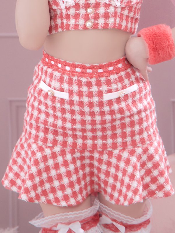 画像22: 【SALE!!】【即日発送】【ハロウィン】ツイードキャットセットアップ 【コスプレ6点セット】 【XS-Mサイズ/4カラー】[OF04]