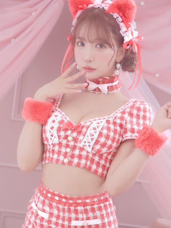 画像16: 【SALE!!】【即日発送】【ハロウィン】ツイードキャットセットアップ 【コスプレ6点セット】 【XS-Mサイズ/4カラー】[OF04]