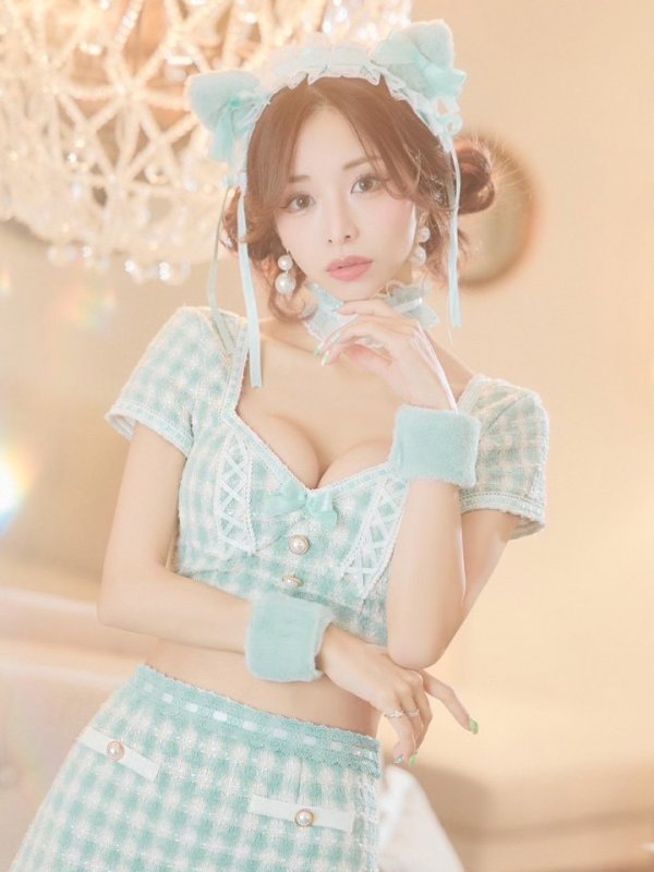 画像13: 【SALE!!】【即日発送】【ハロウィン】ツイードキャットセットアップ 【コスプレ6点セット】 【XS-Mサイズ/4カラー】[OF04]