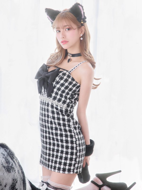 画像11: 【SALE!!】【即日発送】【ハロウィン】 ツイードキャットキャミ 【コスプレ5点セット】【S-Mサイズ/1カラー】[OF01]