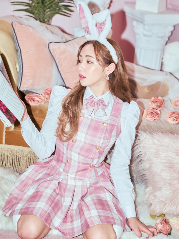 画像17: 【SALE!!】【ハロウィン】チェック制服バニー【コスプレ6点セット】 【S-Lサイズ/1カラー】[OF01]