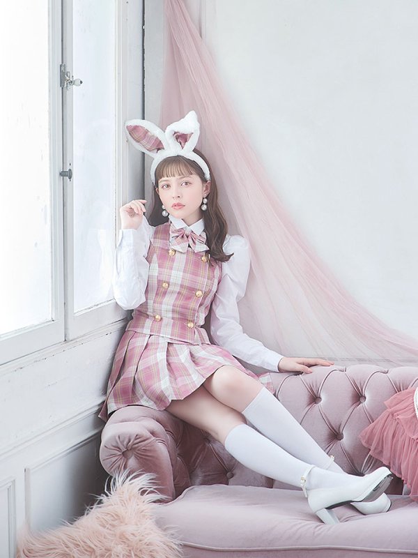 画像13: 【SALE!!】【ハロウィン】チェック制服バニー【コスプレ6点セット】 【S-Lサイズ/1カラー】[OF01]