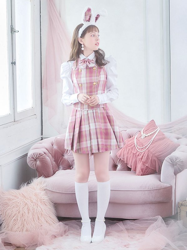 画像19: 【SALE!!】【ハロウィン】チェック制服バニー【コスプレ6点セット】 【S-Lサイズ/1カラー】[OF01]