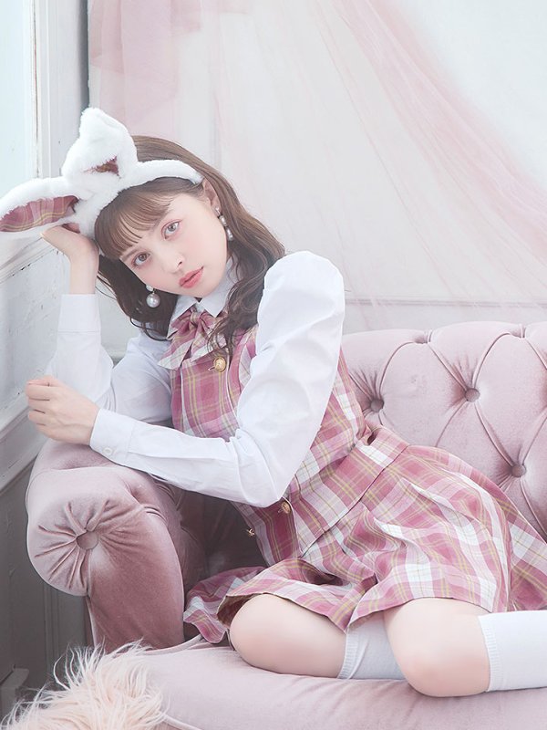 画像21: 【SALE!!】【ハロウィン】チェック制服バニー【コスプレ6点セット】 【S-Lサイズ/1カラー】[OF01]