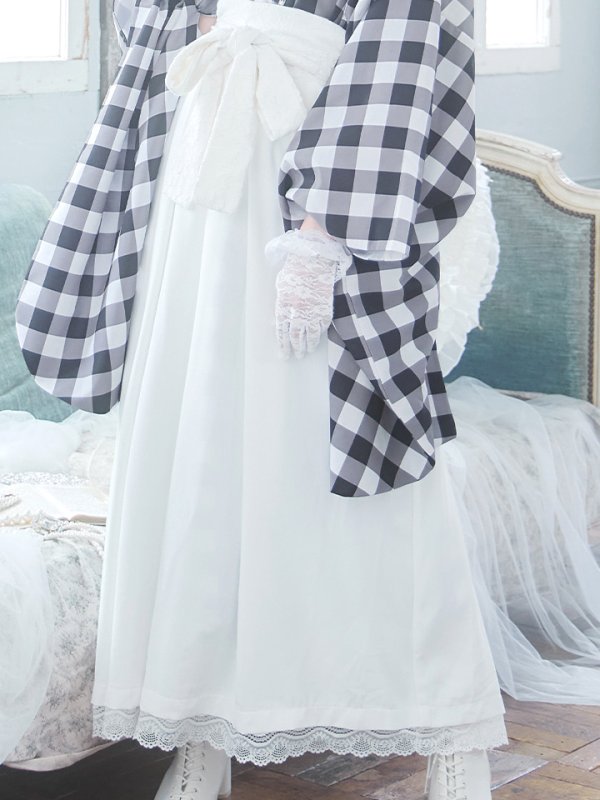 画像18: 【即日発送】【ハロウィン】 ギンガム猫巫女【コスプレ5点セット】【Fサイズ/2カラー】[HC03]