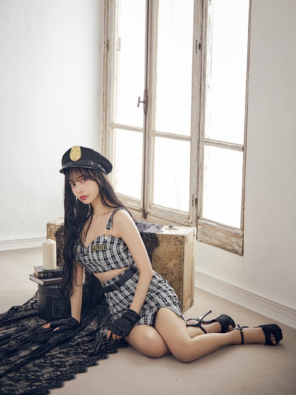 画像26: 【SALE!!】【即日発送】【ハロウィン】ツイードポリスセットアップ 【コスプレ5点セット】【XS-Mサイズ】(HC206-SV)[HC03-Bg]