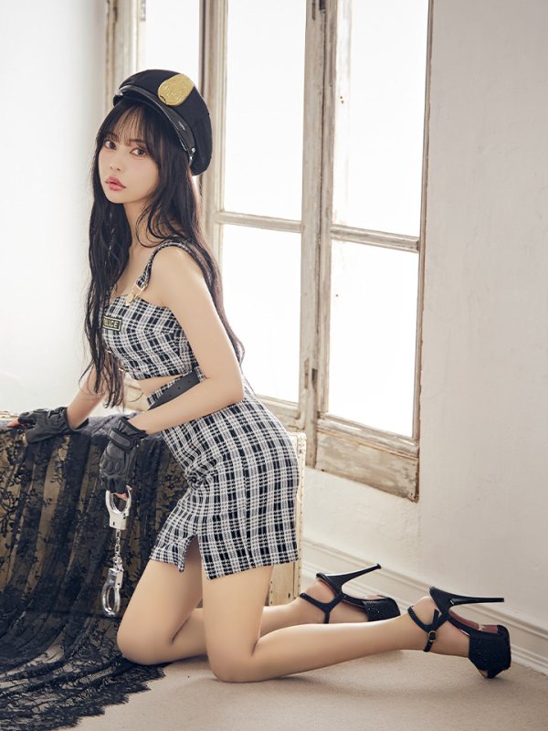 画像23: 【SALE!!】【即日発送】【ハロウィン】ツイードポリスセットアップ 【コスプレ5点セット】【XS-Mサイズ】(HC206-SV)[HC03-Bg]