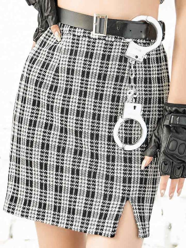 画像8: 【SALE!!】【即日発送】【ハロウィン】ツイードポリスセットアップ 【コスプレ5点セット】【XS-Mサイズ】(HC206-SV)[HC03-Bg]