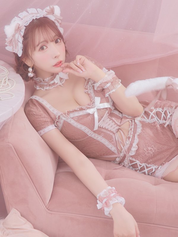 画像18: 【即日発送】【ハロウィン】コルセットレースキャット 【コスプレ6点セット】 【XS-Mサイズ/3カラー】[OF01]