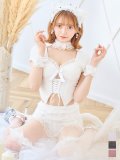 【即日発送】【ハロウィン】コルセットレースキャット 【コスプレ6点セット】 【XS-Mサイズ/3カラー】[YMT]