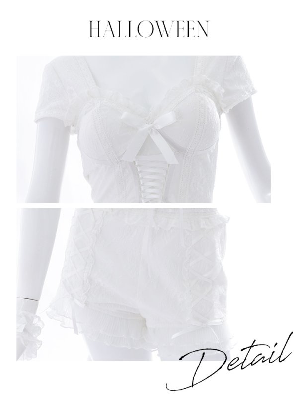 画像37: 【即日発送】【ハロウィン】コルセットレースキャット 【コスプレ6点セット】 【XS-Mサイズ/3カラー】[OF01]