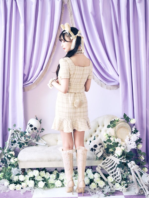 画像19: 【SALE!!】【即日発送】【ハロウィン】【LARME/ラルム掲載】ツイードくまセットアップ/ベア 【コスプレ6点セット】 【XS-Mサイズ/1カラー】[HC03]