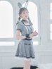 画像2: 【即日発送】【ハロウィン】 グレンチェックセットアップバニー 【コスプレ6点セット】【XS-Mサイズ/1カラー】[YMT] (2)