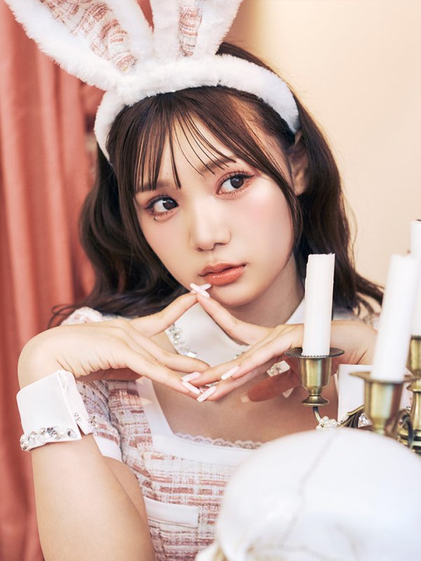 画像6: 【SALE!!】【即日発送】【ハロウィン】【LARME/ラルム掲載】 ツイードセットアップバニー【コスプレ6点セット】【XS-Mサイズ/1カラー】[OF01]